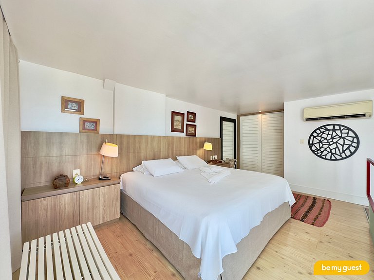 Apartamento perfeito com linda vista mar