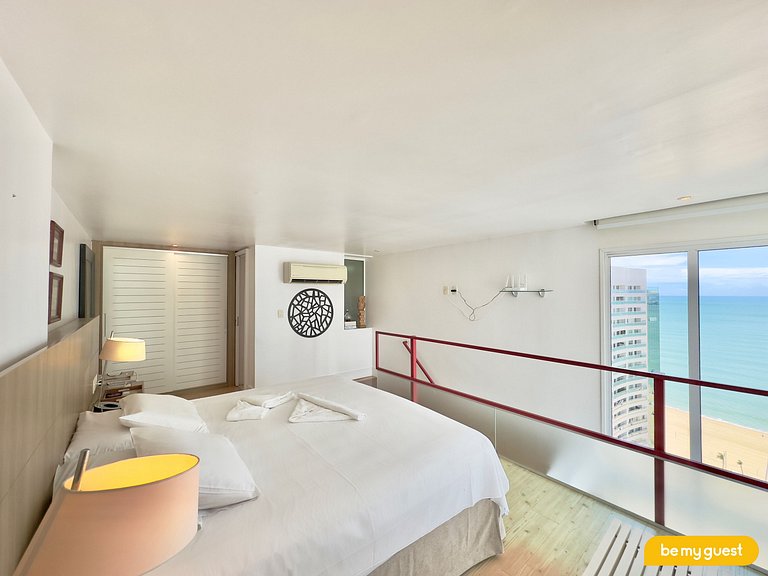 Apartamento perfeito com linda vista mar