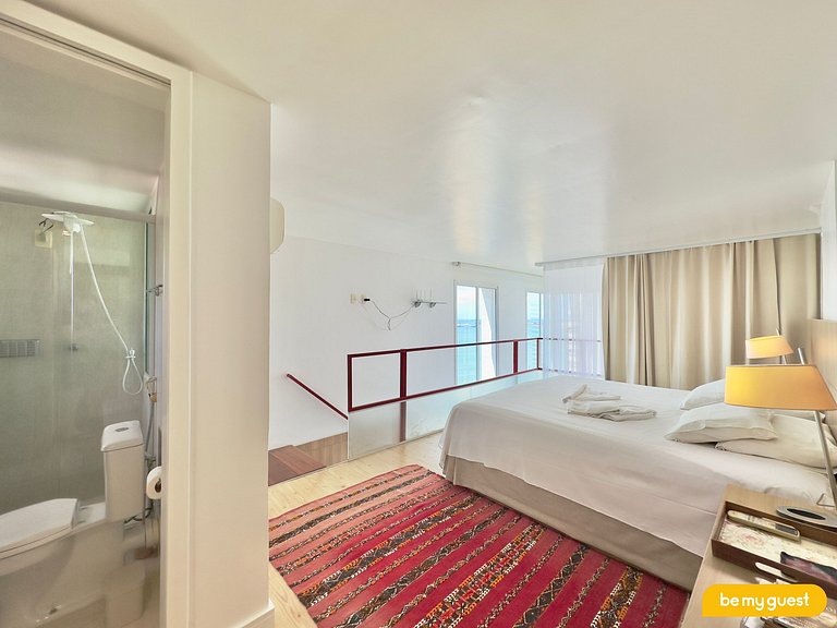 Apartamento perfeito com linda vista mar
