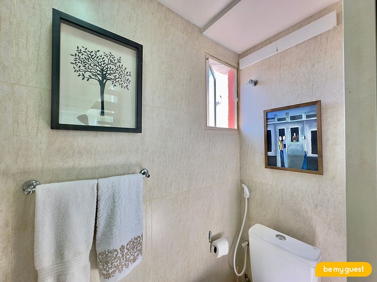 Apartamento perfeito com linda vista mar
