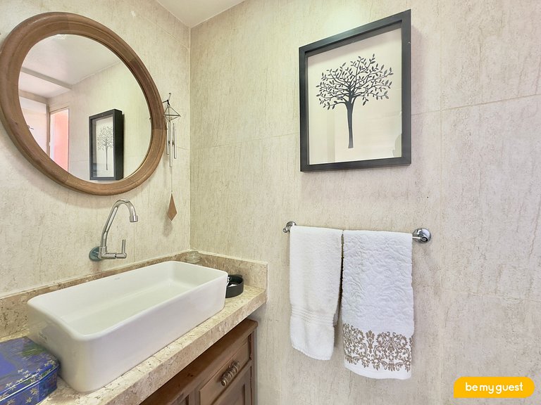 Apartamento perfeito com linda vista mar