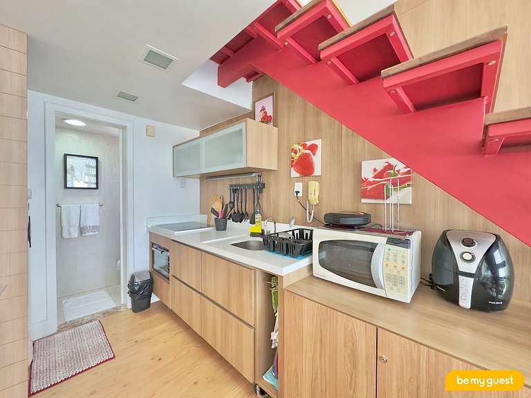 Apartamento perfeito com linda vista mar