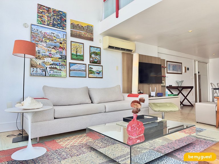 Apartamento perfeito com linda vista mar