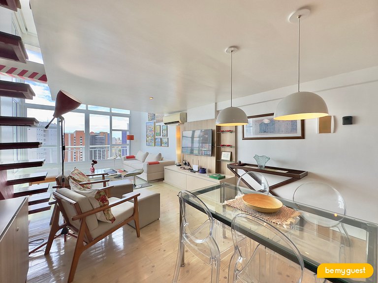 Apartamento perfeito com linda vista mar
