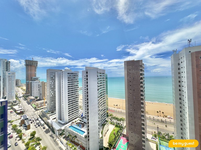 Apartamento perfeito com linda vista mar