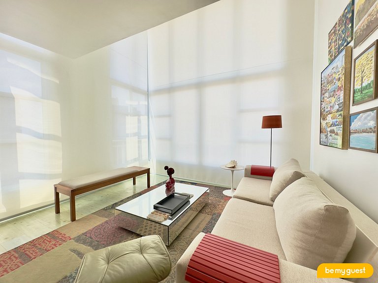 Apartamento perfeito com linda vista mar