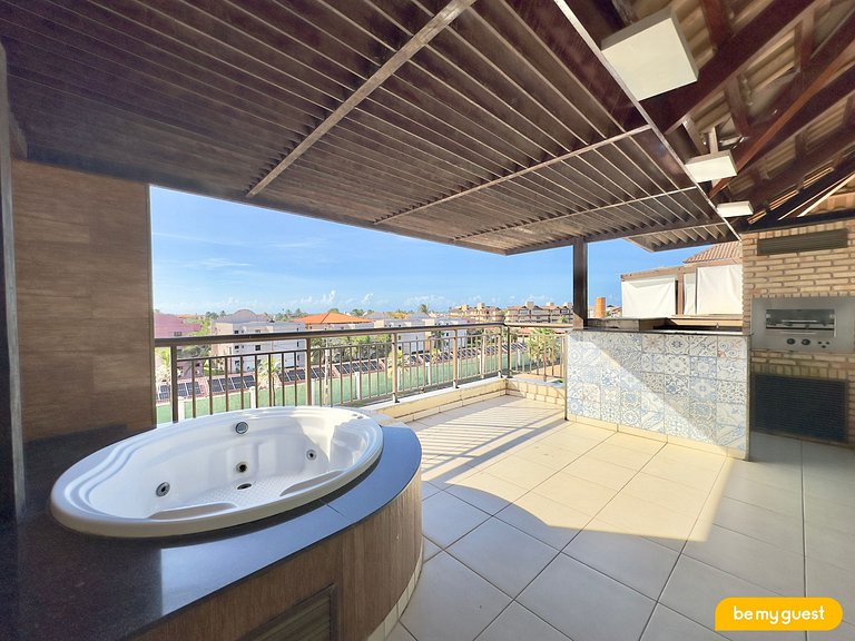 Cobertura com 3 quartos e Jacuzzi no Mediterranee