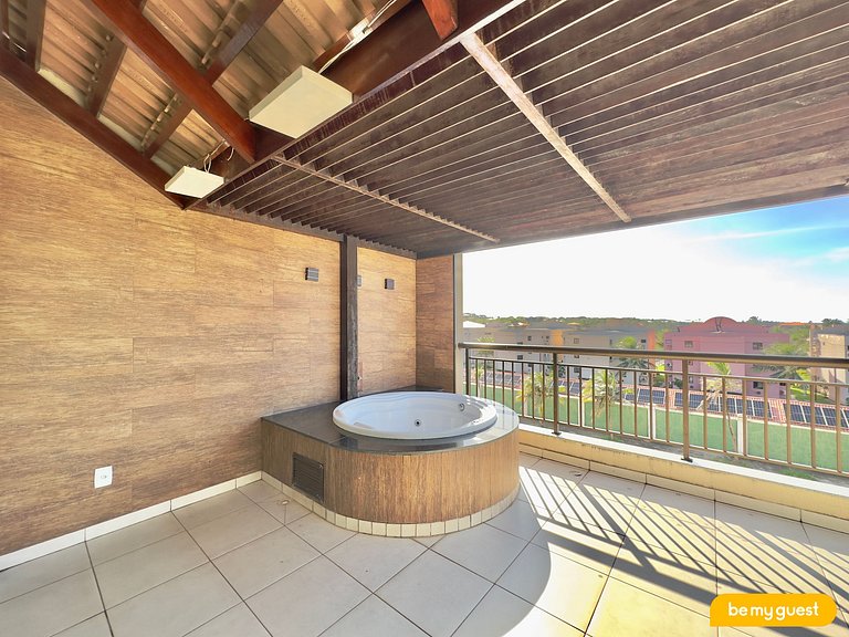 Cobertura com 3 quartos e Jacuzzi no Mediterranee