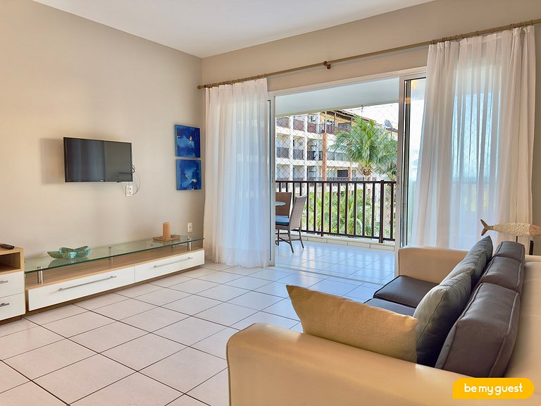 Excelente apartamento Vista Mar no Beach Living