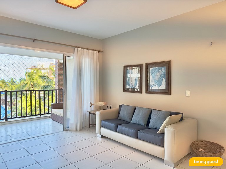 Excelente apartamento Vista Mar no Beach Living