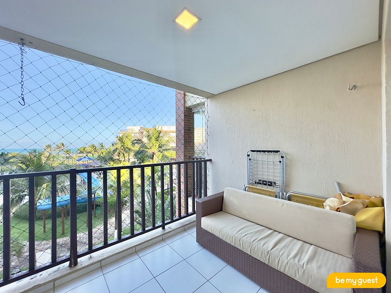 Excelente apartamento Vista Mar no Beach Living