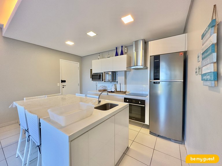 Excelente apartamento Vista Mar no Beach Living
