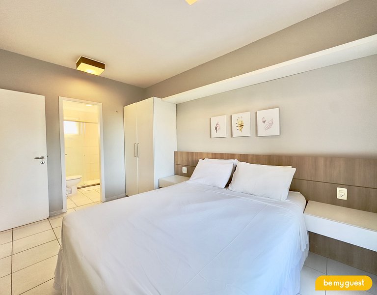 Excelente apartamento Vista Mar no Beach Living