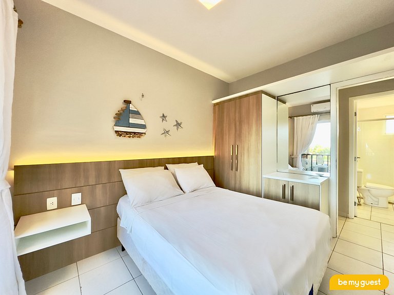 Excelente apartamento Vista Mar no Beach Living