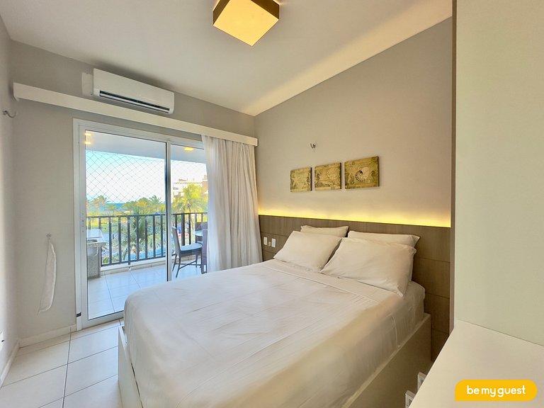 Excelente apartamento Vista Mar no Beach Living