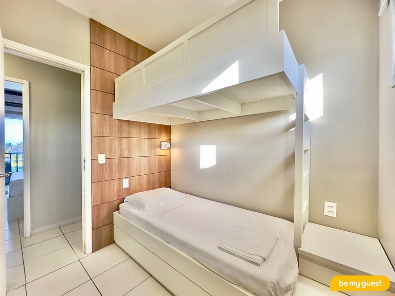 Excelente apartamento Vista Mar no Beach Living