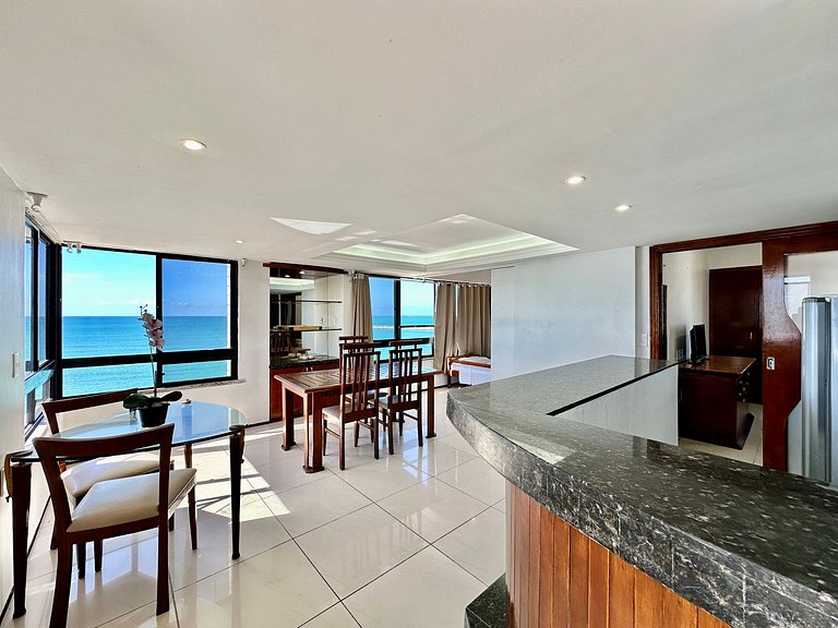 Apartamento frente mar na Praia de Iracema