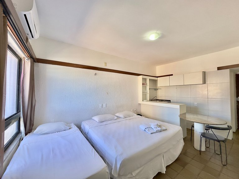 Apartamento tipo studio com vista mar