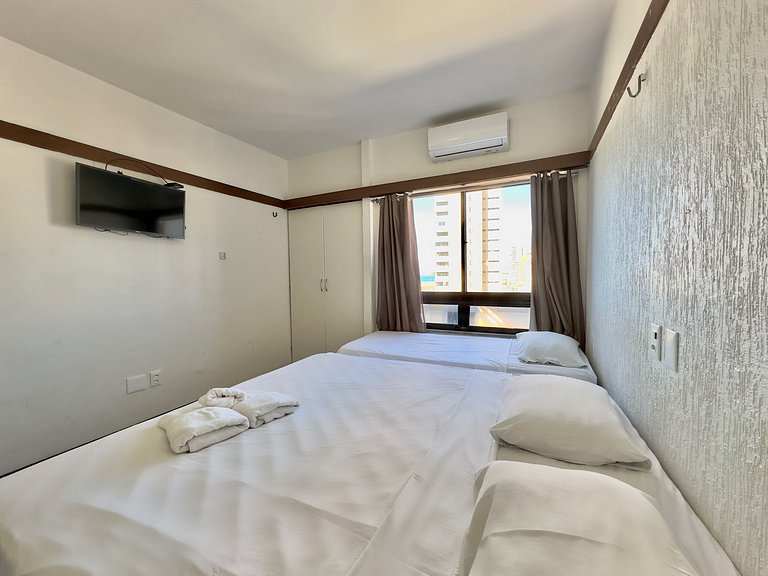 Apartamento tipo studio com vista mar