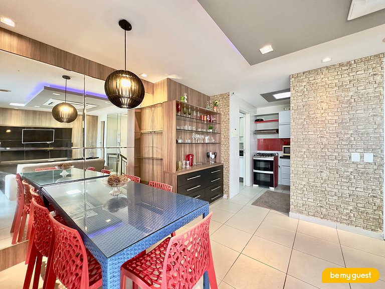 Linda Cobertura com 3 quartos no Mediterranee