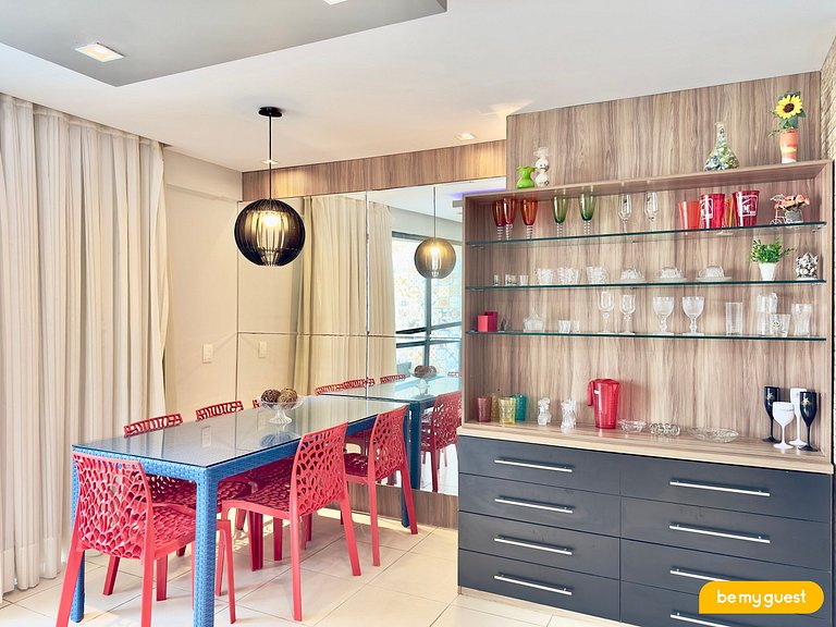 Linda Cobertura com 3 quartos no Mediterranee