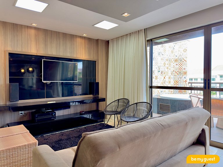 Linda Cobertura com 3 quartos no Mediterranee