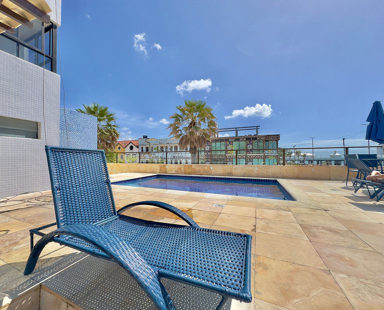 Apartamento tipo studio com vista mar