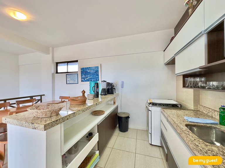 Cobertura no Beach Place com Jacuzzi e Vista-mar