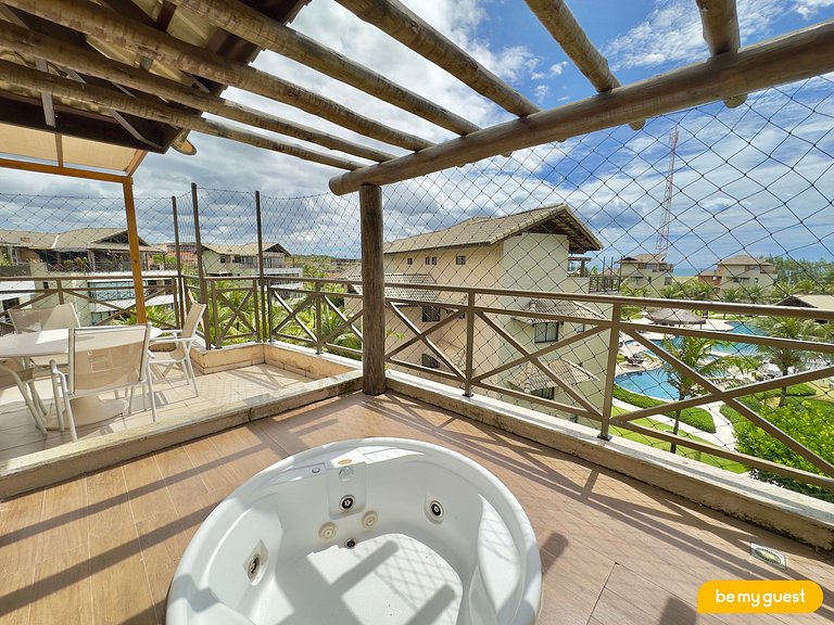 Cobertura no Beach Place com Jacuzzi e Vista-mar