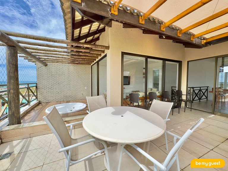 Cobertura no Beach Place com Vista-mar