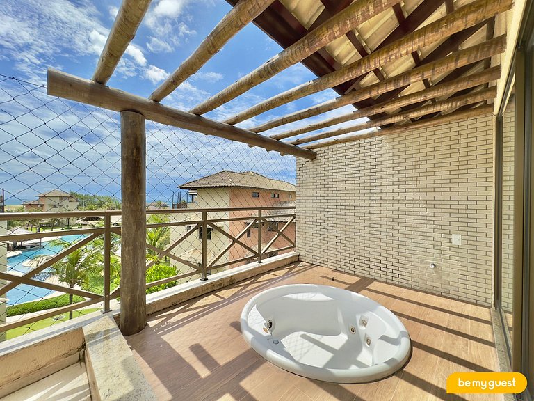Cobertura no Beach Place com Jacuzzi e Vista-mar