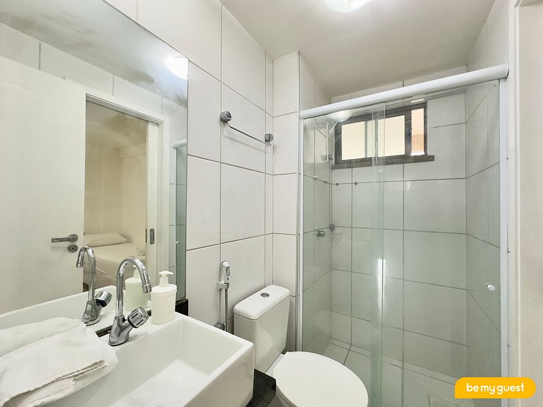 Apto perfeito e climatizado próximo ao Beach Park