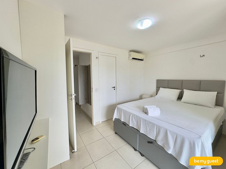 Apto perfeito e climatizado próximo ao Beach Park