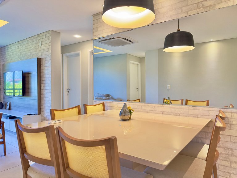 Lindo e decorado apartamento no Mandara Lanai
