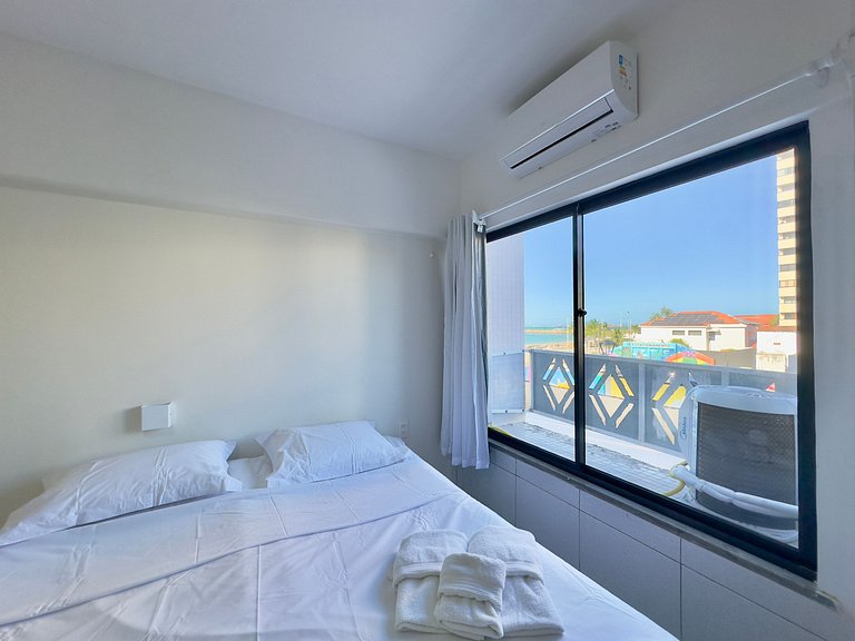 Studio prático e vista mar na Praia de Iracema