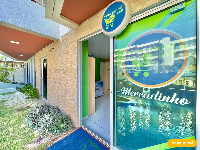 Apto 3 Quartos com Vista da Piscina