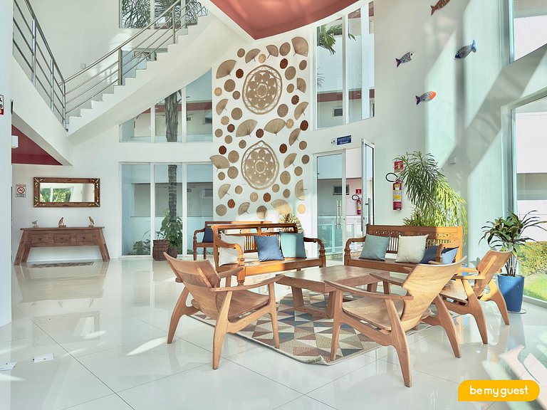 Apartamento Decorado no Solarium com banheira