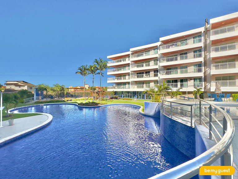 Apto 3 Quartos com Vista da Piscina