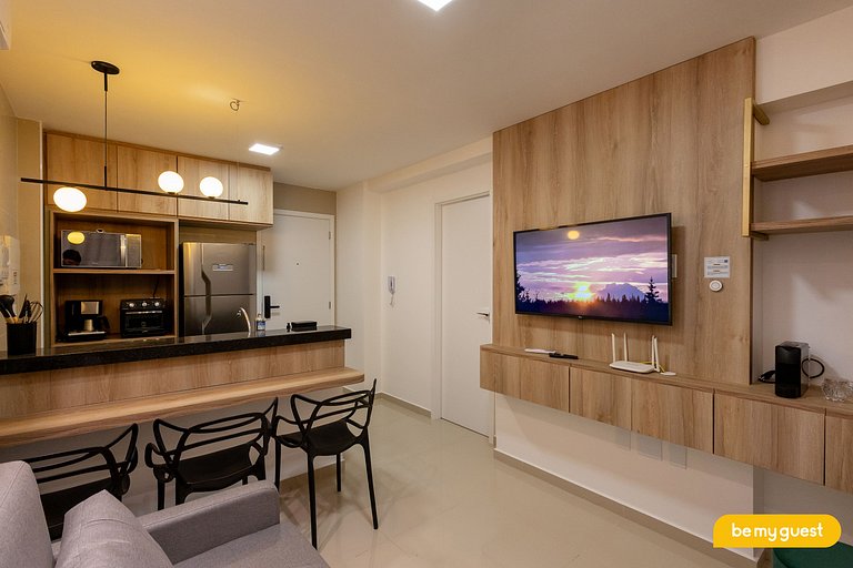 Lindo apartamento completo e decorado no Design