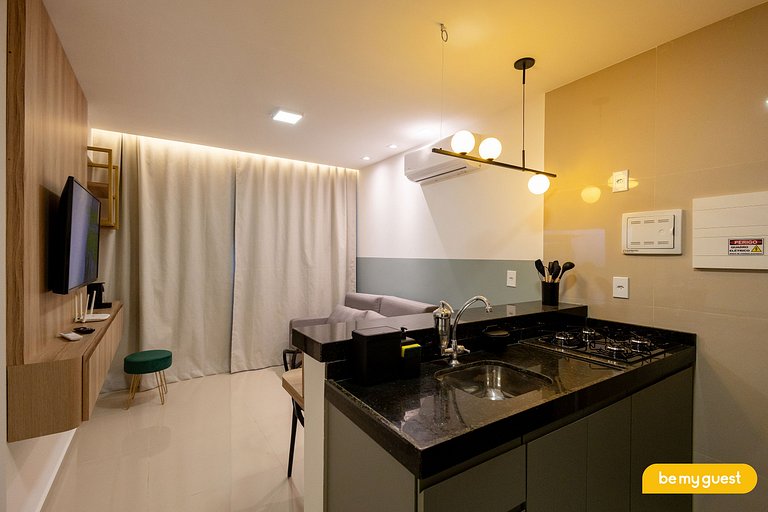 Lindo apartamento completo e decorado no Design