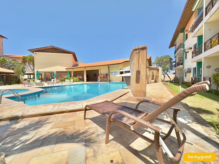 Conforto no Vila do Mar com vista para Piscina
