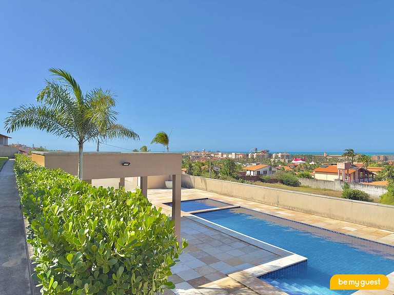 Triplex com jacuzzi e vista no Porto das Dunas