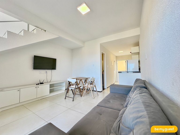 Triplex com jacuzzi e vista no Porto das Dunas