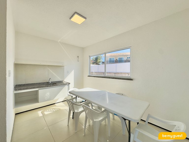 Triplex com jacuzzi e vista no Porto das Dunas