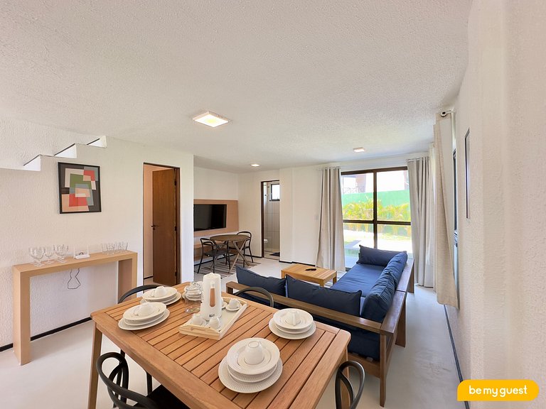 Duplex completo com 2 suítes e piscina privativa