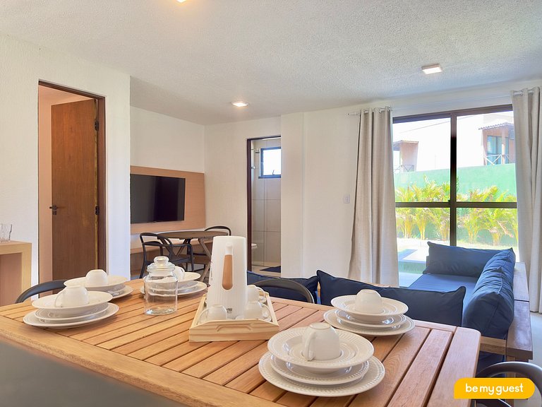 Duplex completo com 2 suítes e piscina privativa