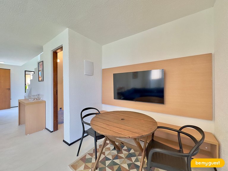 Duplex frente-mar com piscina privativa