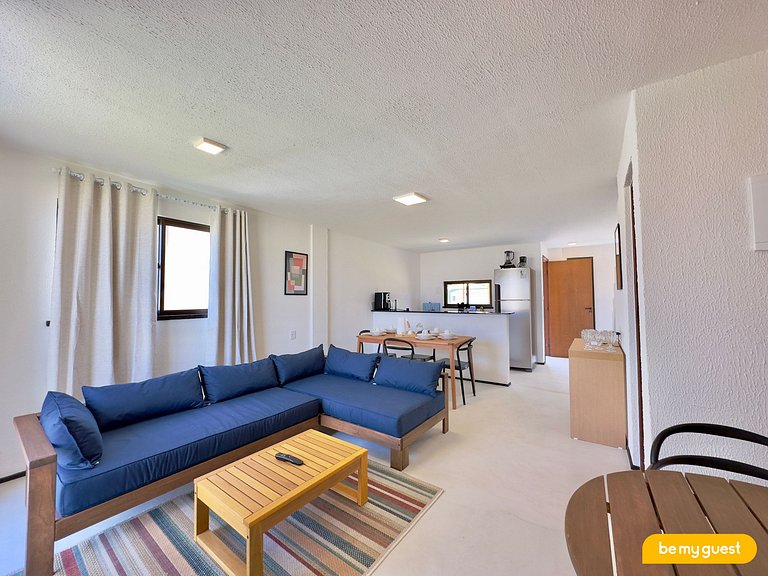 Duplex frente-mar com piscina privativa