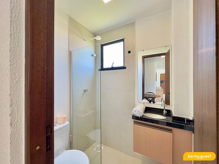 Duplex frente-mar com piscina privativa