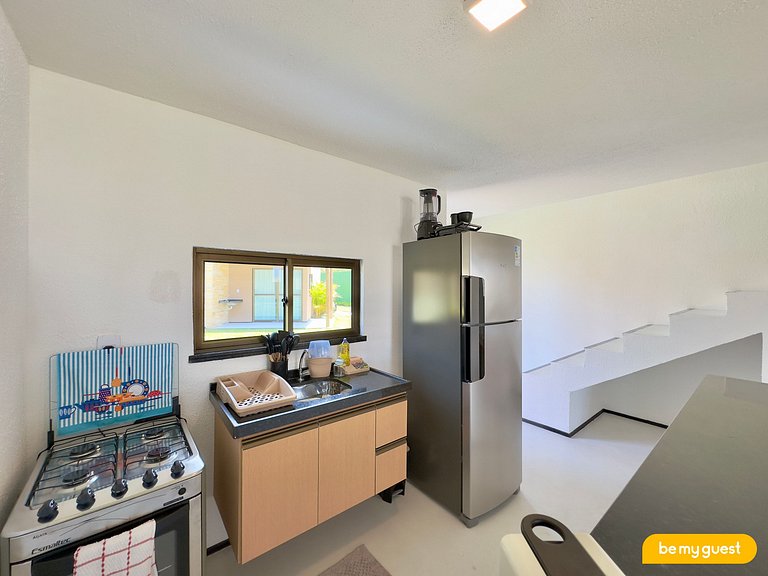 Duplex frente-mar com piscina privativa